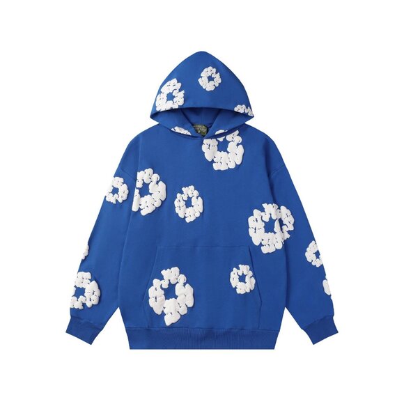 Blue Foam Print Denim Tears Kapok Hoodie - Picture 1 of 8